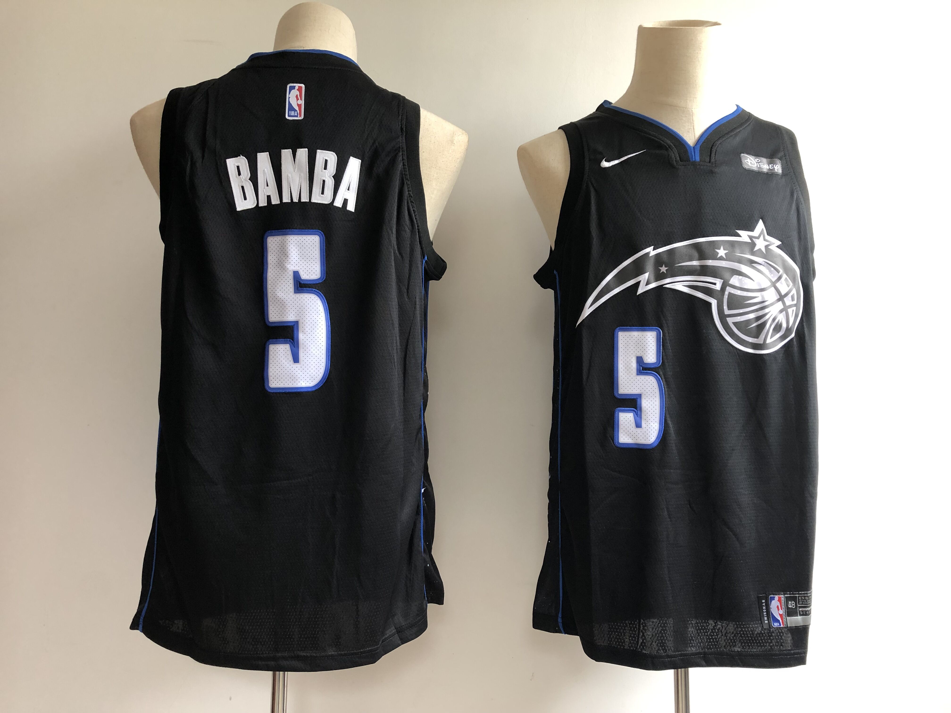 Men Orlando Magic #5 Bamba black City Edition NBA JERSEY